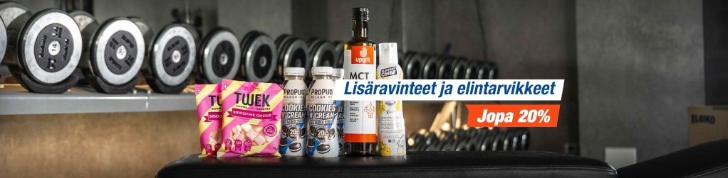 Lisravinteita ja elintarvikkeita jopa 20 %